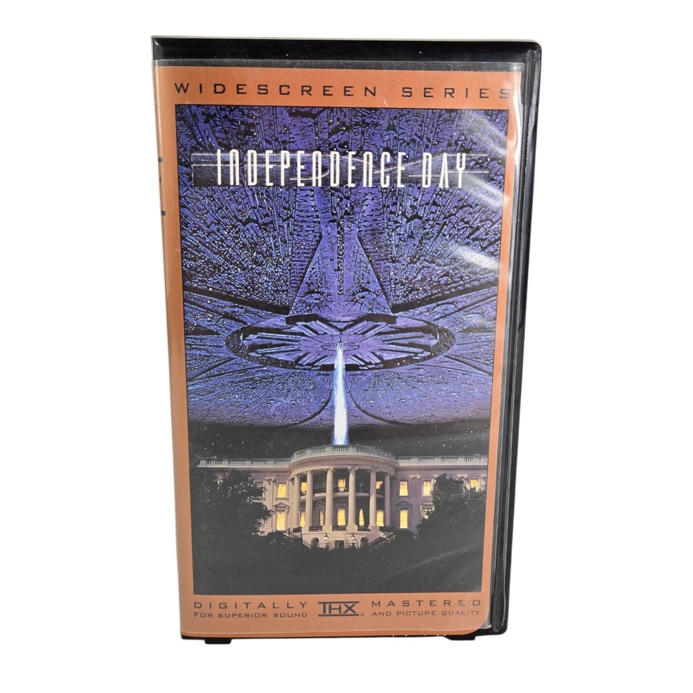 Vintage Independence Day THX Clamshell‎ Widescreen Edition VHS Will Smith Gift